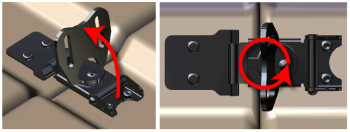 Wing-Turn Latch Operation