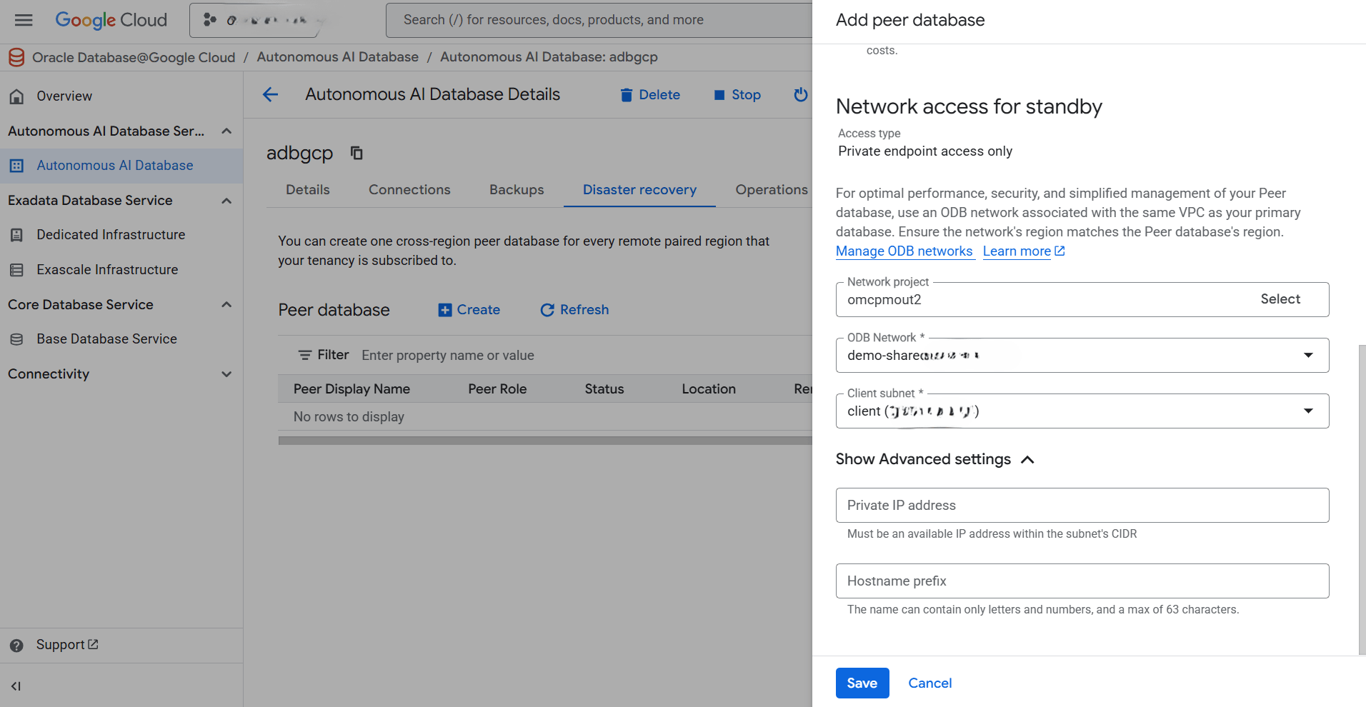This screenshot shows how to perform a disaster recovery. This screenshot shows how to perform a disaster recovery.
