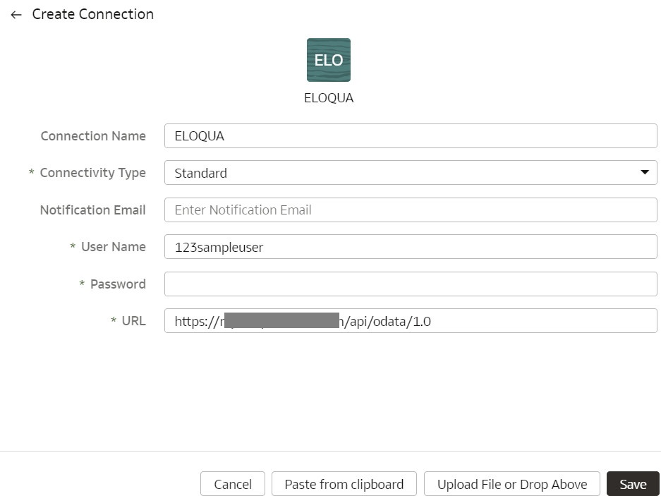 Description of fawag_eloqua_create_connection.gif follows