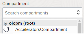 Below compartment, the root appears and is expanded to show an additional compartment