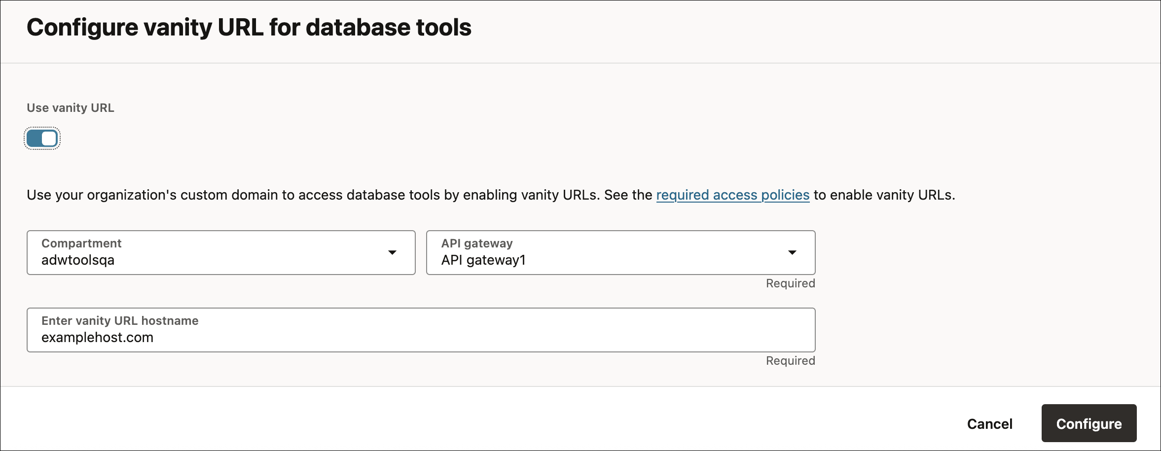 Description of adb_configure_vanity_url.png follows