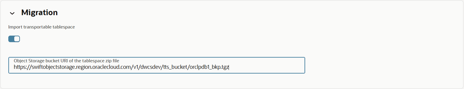 Description of adb_transportable_tablespace_migration.png follows