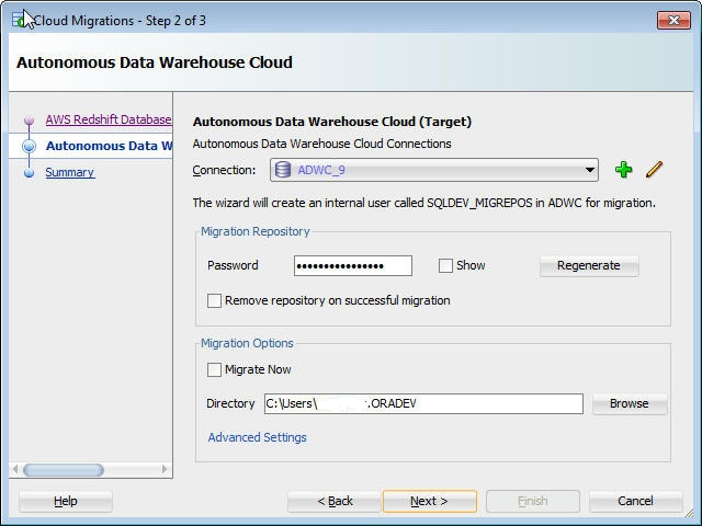 Description of adw_migrate_redshift_step2of3.png follows