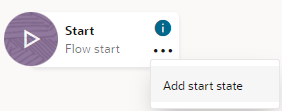 The Add Start State option.