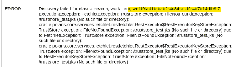 elastic search error