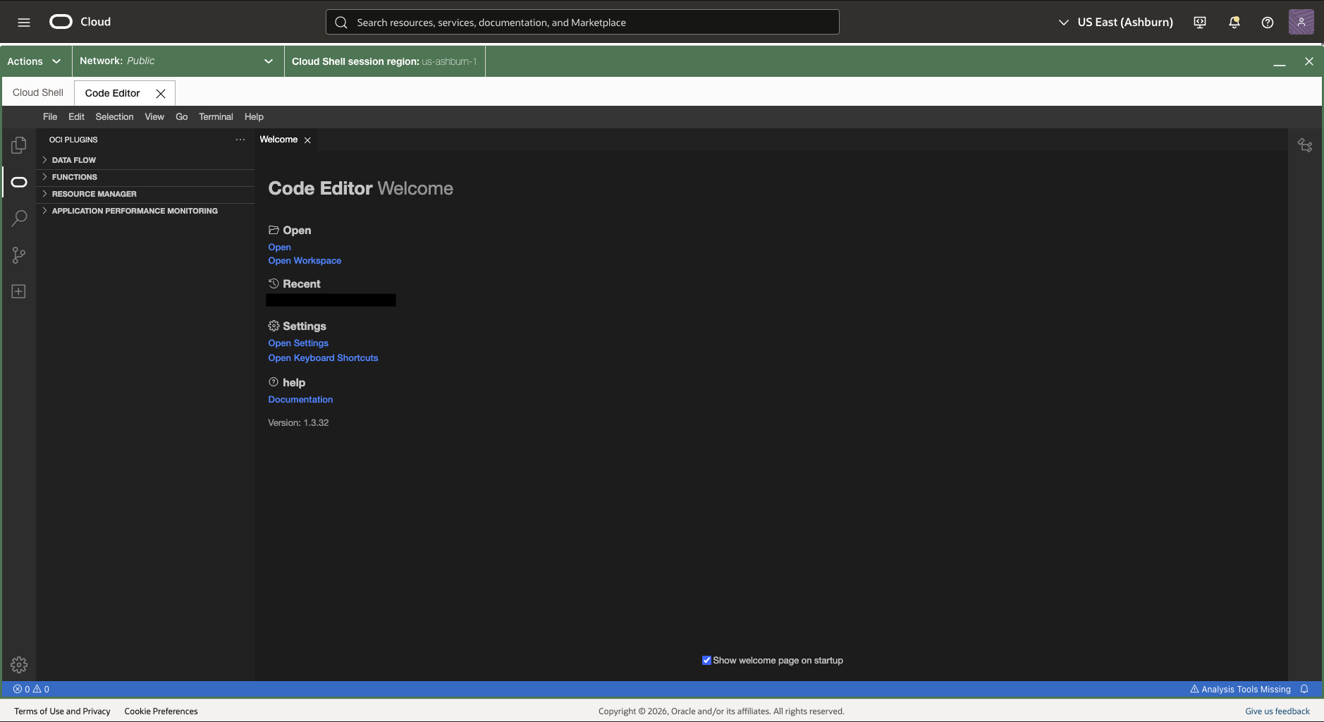 Code Editor function template example screenshot