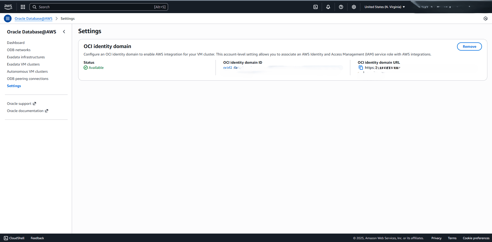 This screenshot shows how to verify the OCI Identity Domain. This screenshot shows how to verify the OCI Identity Domain.