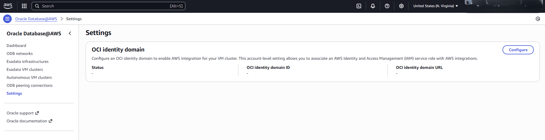This screenshot shows how to configure the OCI Identity Domain. This screenshot shows how to configure the OCI Identity Domain.