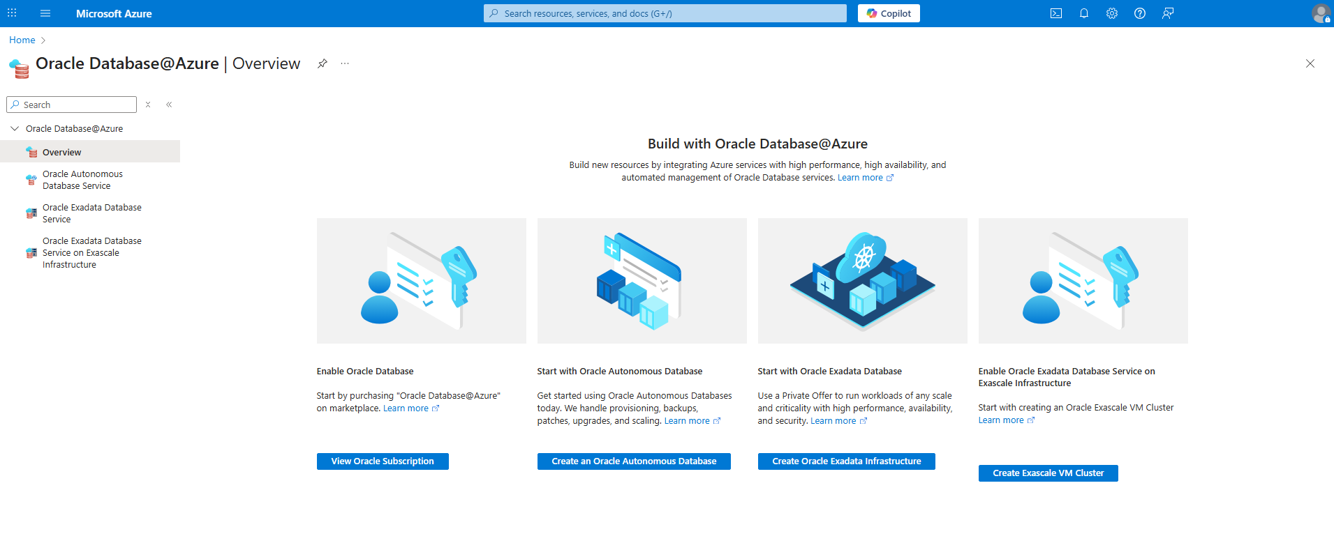 Click to expand Oracle Database@Azure Overview