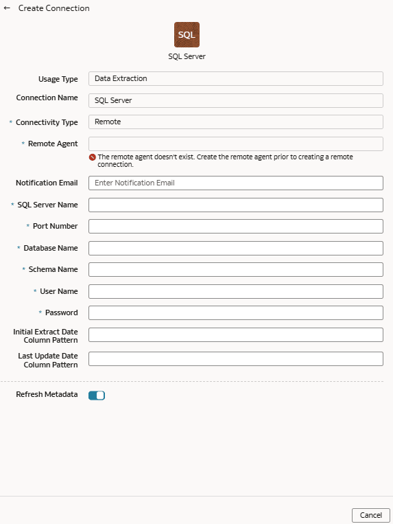 「SQL Serverの接続の作成」ダイアログ 「SQL Serverの接続の作成」ダイアログ